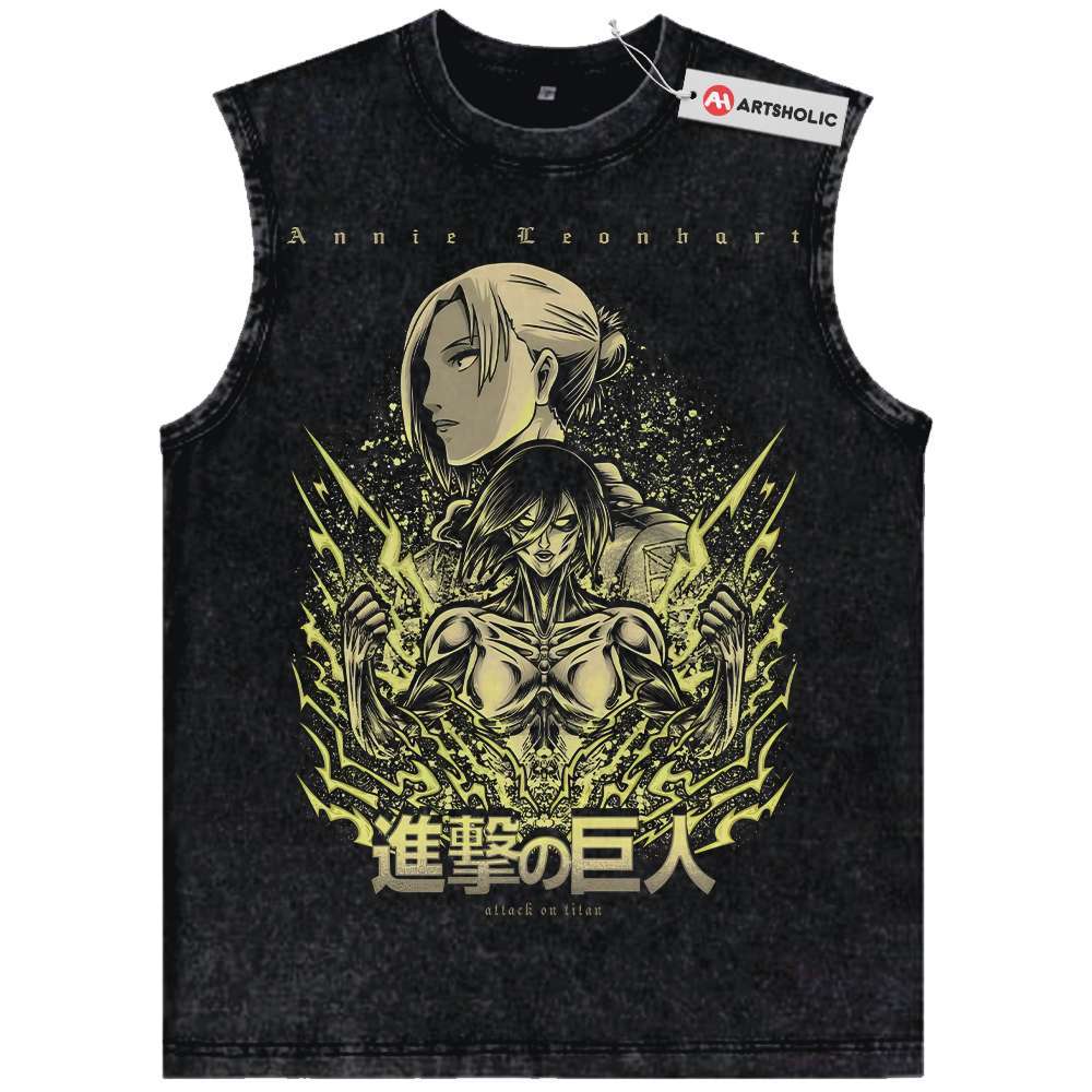 Annie Leonhart Tank Top, Attack on Titan Tank Top, Vintage Tank Top