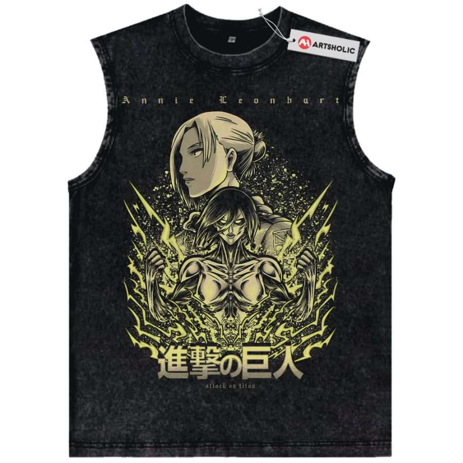Alternative view of Annie Leonhart Tank Top, Attack on Titan Tank Top, Vintage Tank Top