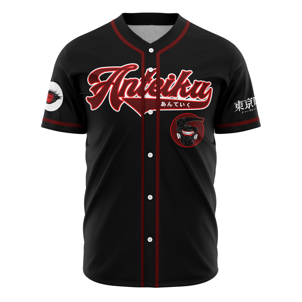 Anteiku Kaneki Tokyo Ghoul Custom Baseball Jersey - Otaku Hall