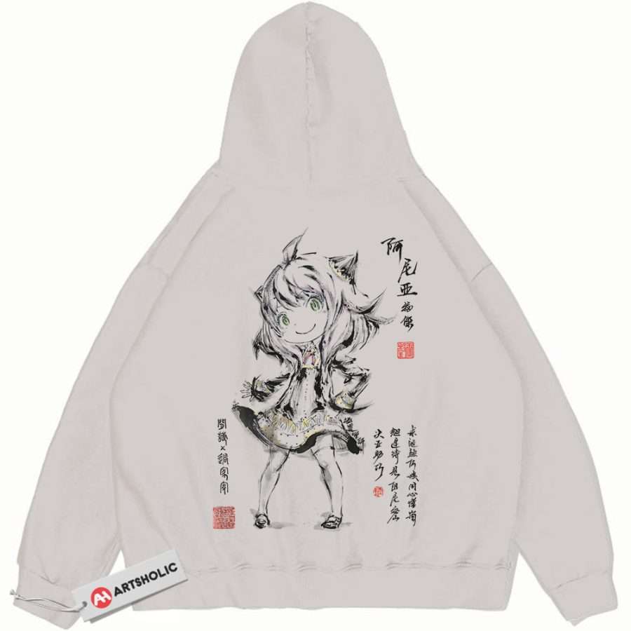 Alternative view of Anya Forger Hoodie, Spy x Family Hoodie, Anime Hoodie, Vintage Hoodie