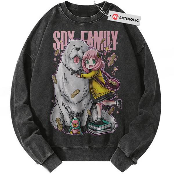 Anya Forger Sweatshirt, Bond Forger Shrit, Spy x Family Sweatshirt, Anime Sweatshirt, Vintage Sweatshirt