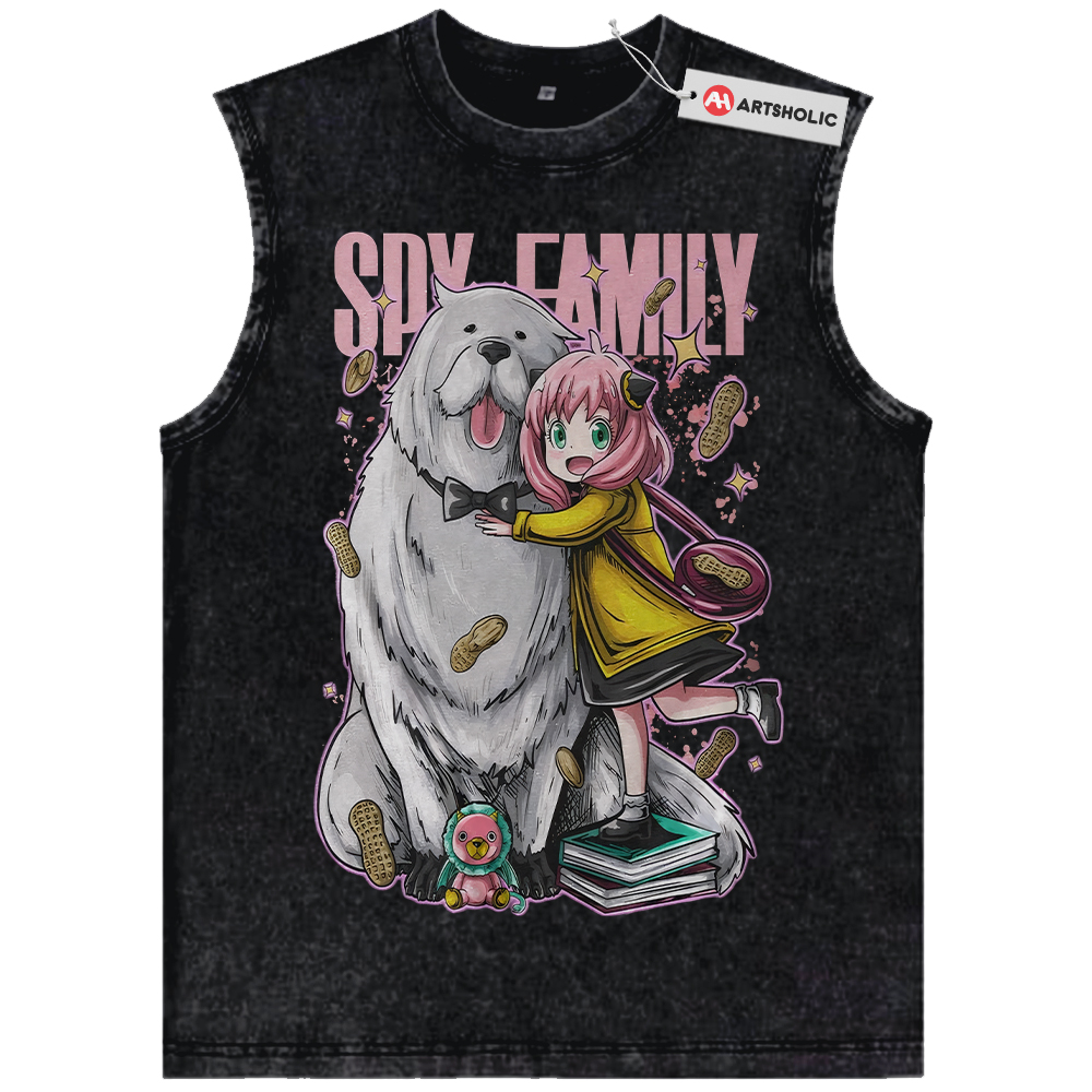 Anya Forger Tank Top, Bond Forger Shrit, Spy x Family Tank Top, Anime Tank Top, Vintage Tank Top