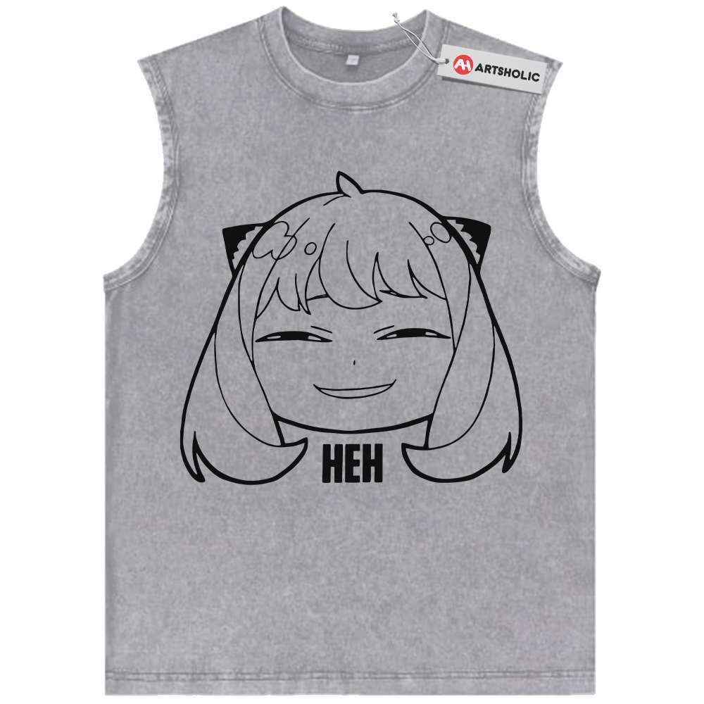 Alternative view of Anya Forger Tank Top, Spy x Family Tank Top, Anime Tank Top, Vintage Tank Top