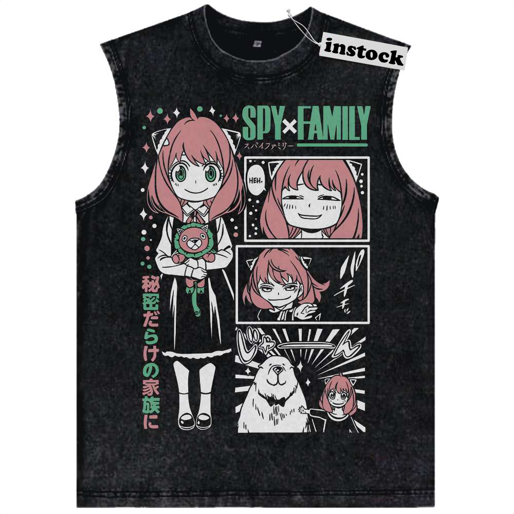 Anya Forger Tank Top, Spy x Family Tank Top, Anime Tank Top, Vintage Tank Top
