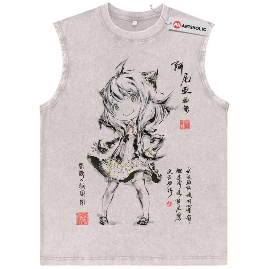 Alternative view of Anya Forger Tank Top, Spy x Family Tank Top, Anime Tank Top, Vintage Tank Top