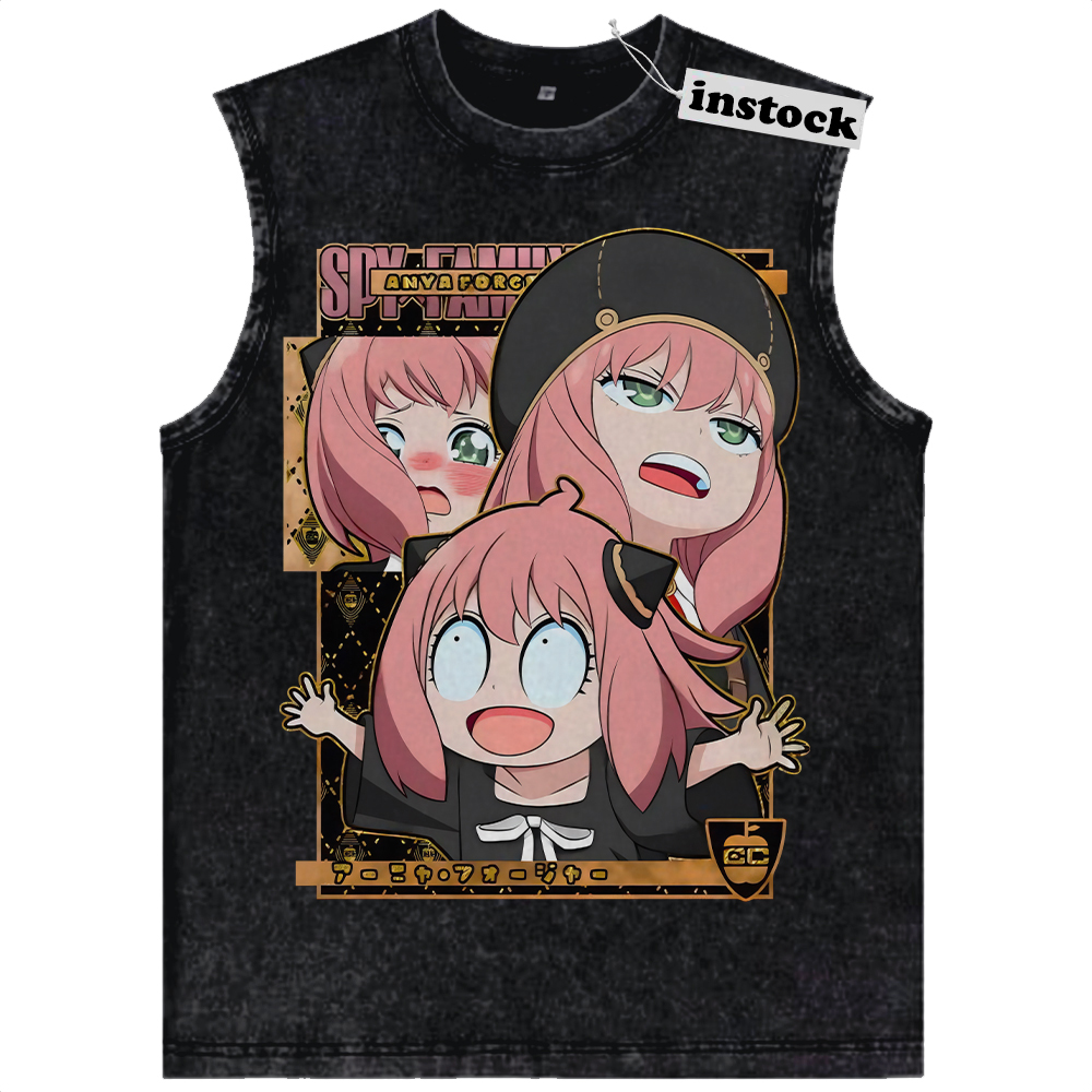 Anya Forger Tank Top, Spy x Family Tank Top, Anime Tank Top, Vintage Tank Top