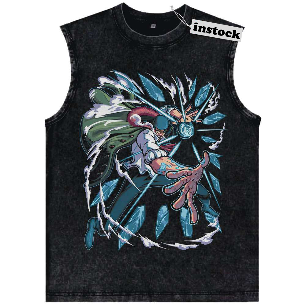 Aokiji - Kuzan Tank Top, One Piece Tank Top, Anime Tank Top, Vintage Tank Top
