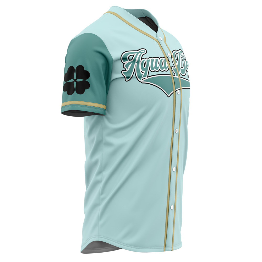Alternative view of Aqua Deers Black Clover Baseball Jersey