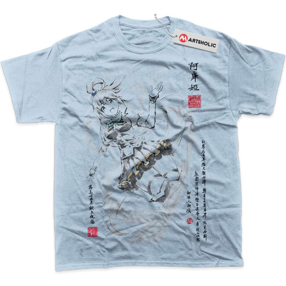 Alternative view of Aqua Shirt, Konosuba Shirt, Anime Shirt, Graphic T-Shirt