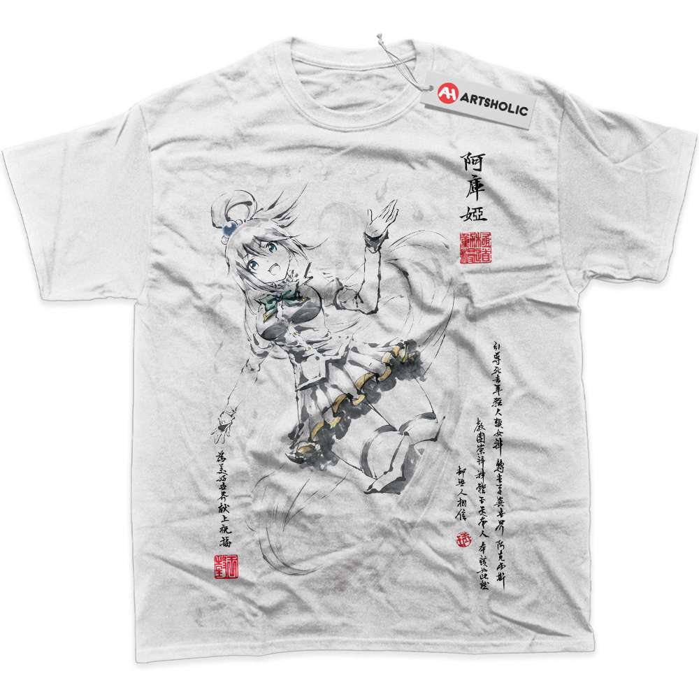 Aqua Shirt, Konosuba Shirt, Anime Shirt, Graphic T-Shirt