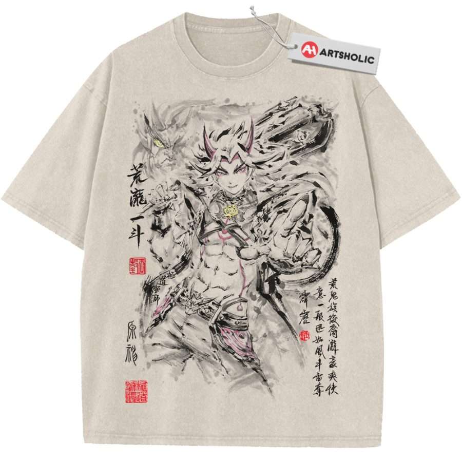 Alternative view of Arataki Itto Shirt, Genshin Impact Shirt, Game Shirt, Vintage Tee