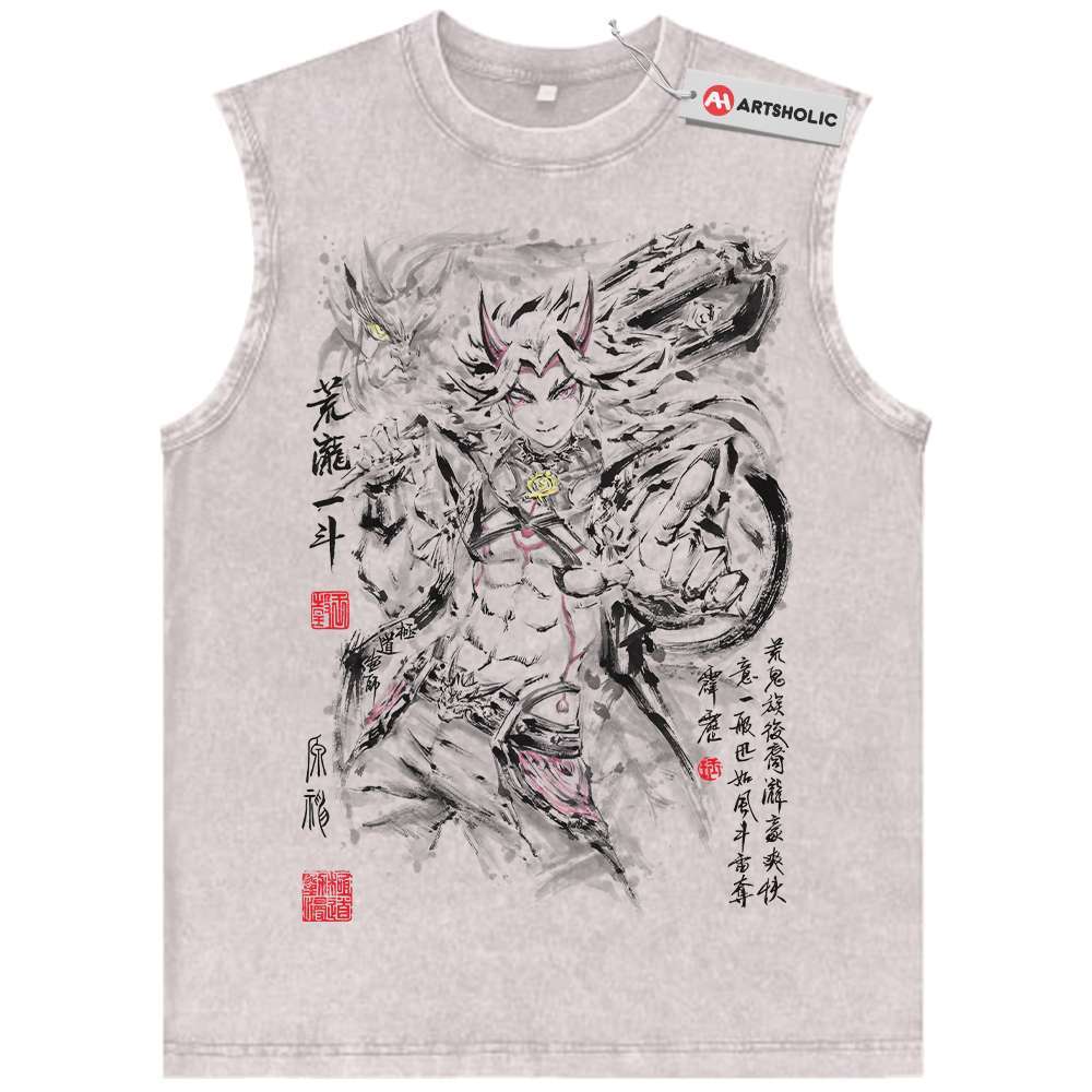 Arataki Itto Tank Top, Genshin Impact Tank Top, Game Tank Top, Vintage Tank Top