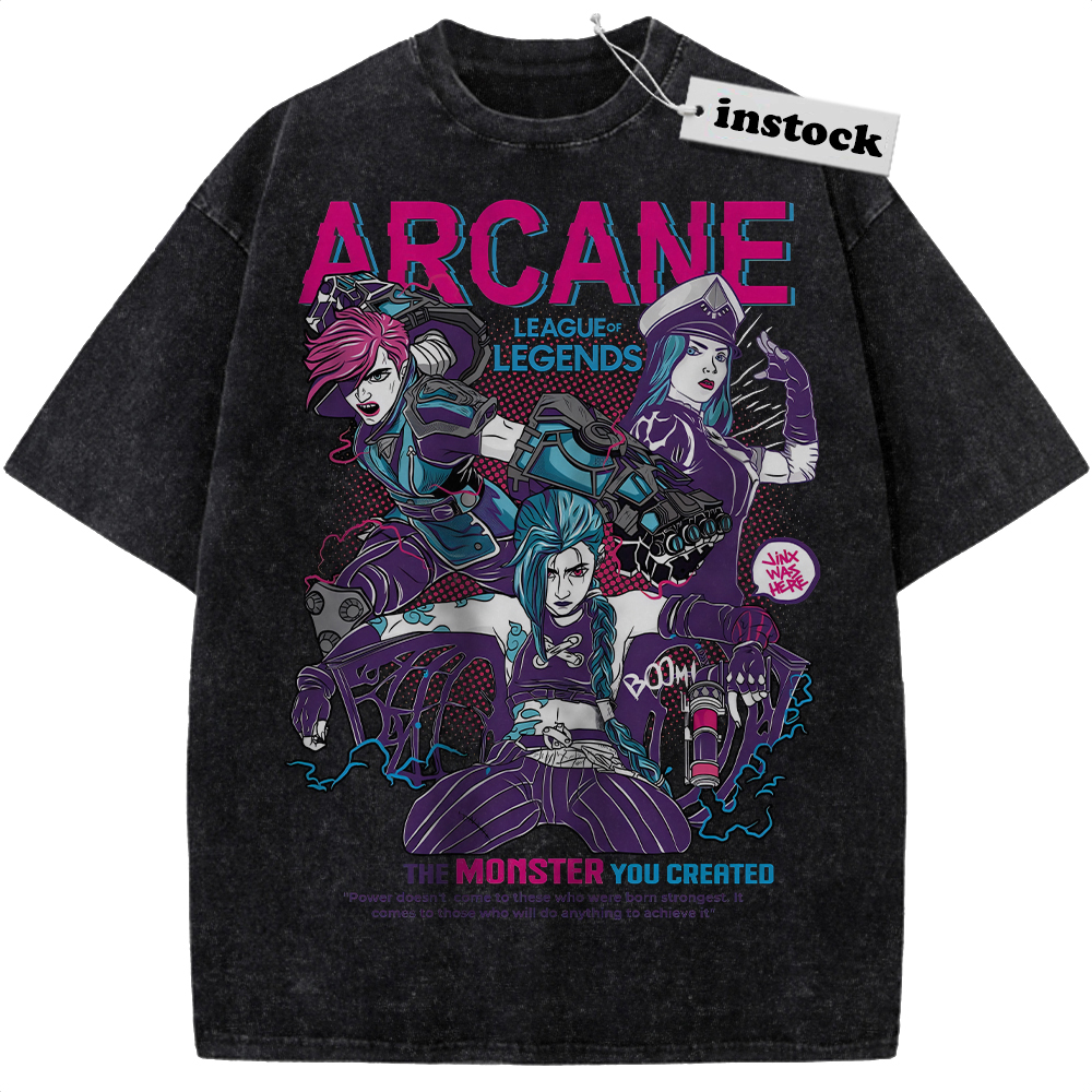 Arcane Shirt, League of Legends Shirt, Animated Shirt, Vintage T-Shirt