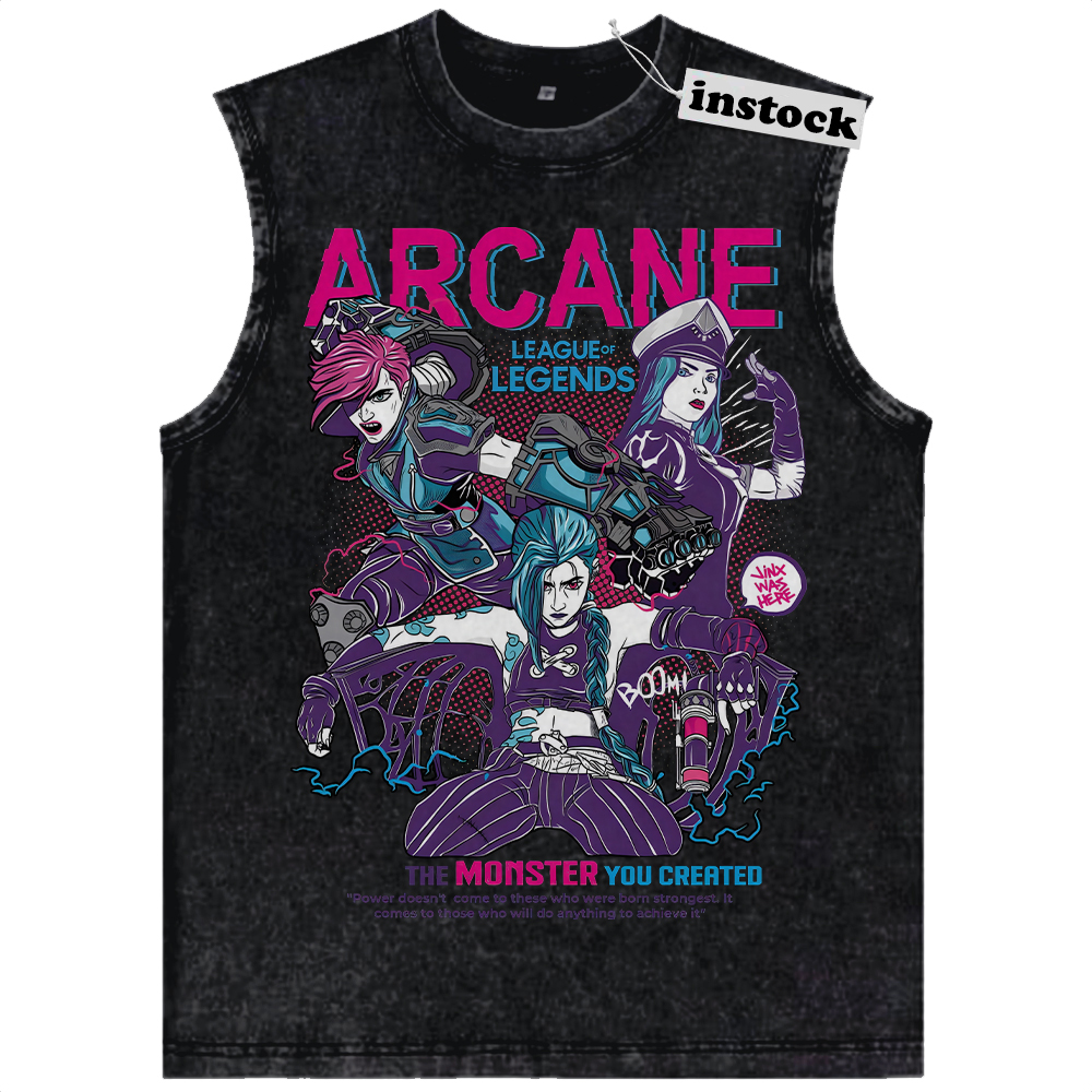 Arcane Tank Top, League of Legends Tank Top, Animated Tank Top, Vintage Tank Top