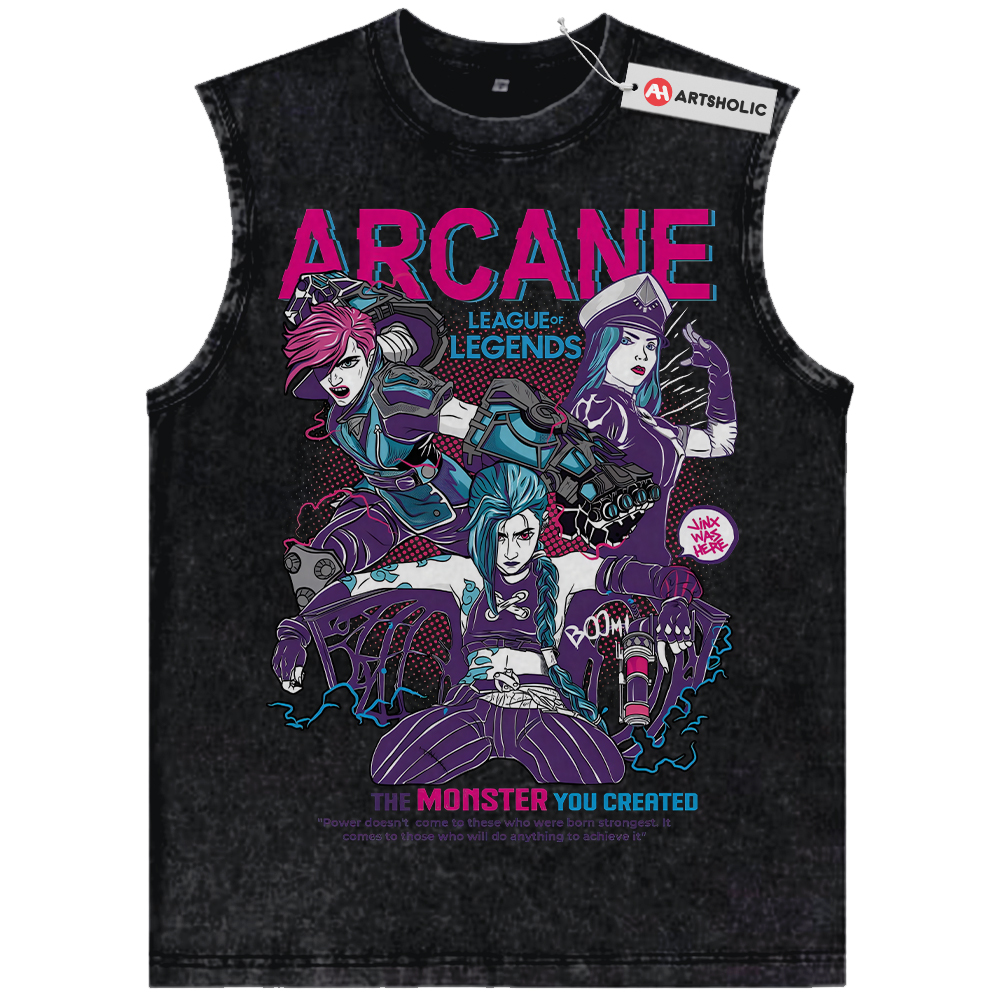 Arcane Tank Top, League of Legends Tank Top, Animated Tank Top, Vintage Tank Top