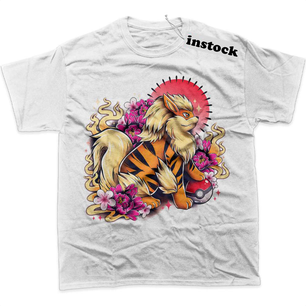 Arcanine Shirt, Pokemon Shirt, Anime Shirt, Graphic T-Shirt