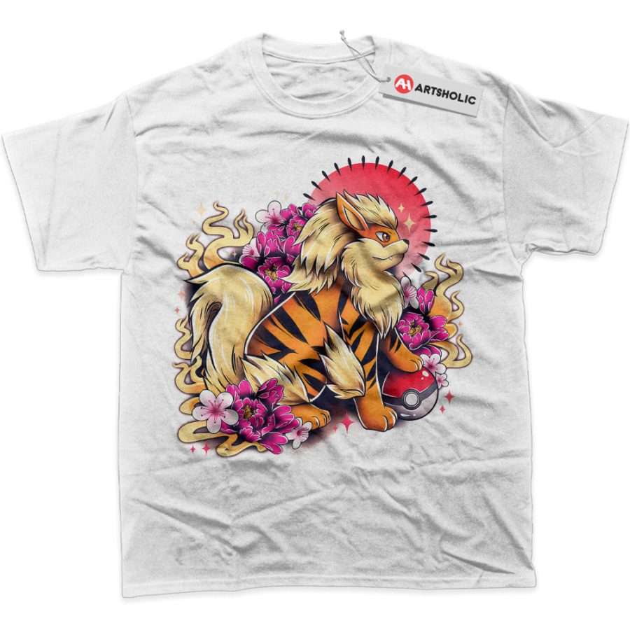 Alternative view of Arcanine Shirt, Pokemon Shirt, Anime Shirt, Graphic T-Shirt