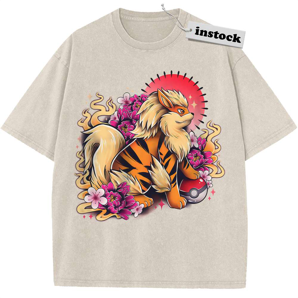 Arcanine Shirt, Pokemon shirt, Anime Shirt, Vintage T-Shirt