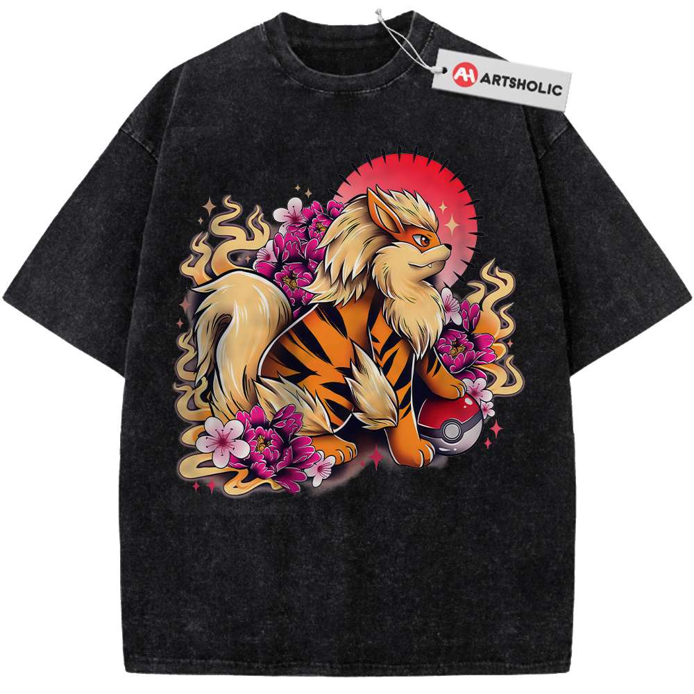 Alternative view of Arcanine Shirt, Pokemon shirt, Anime Shirt, Vintage T-Shirt