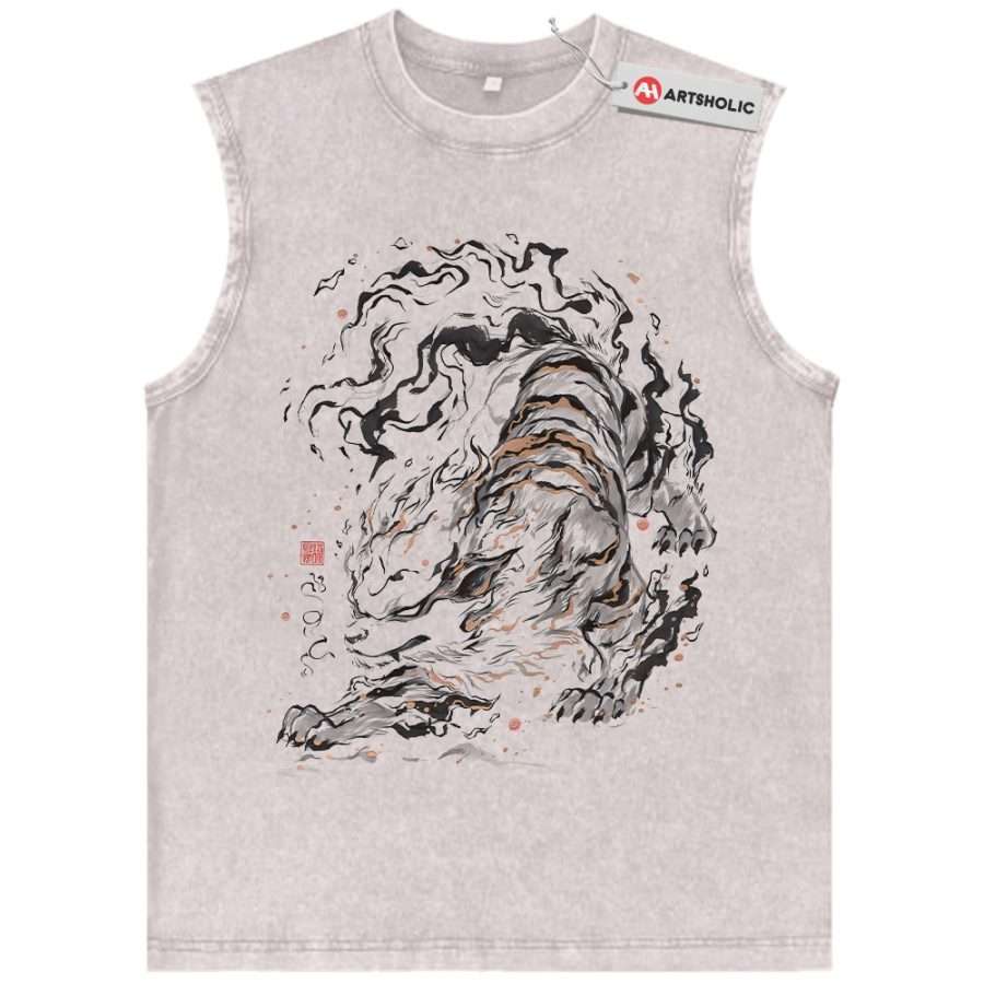 Alternative view of Arcanine Tank Top, Pokemon Tank Top, Anime Tank Top, Vintage Tank Top
