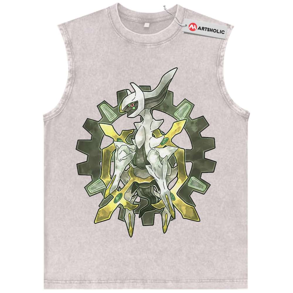 Alternative view of Arceus Tank Top, Pokemon Tank Top, Anime Tank Top, Vintage Tank Top