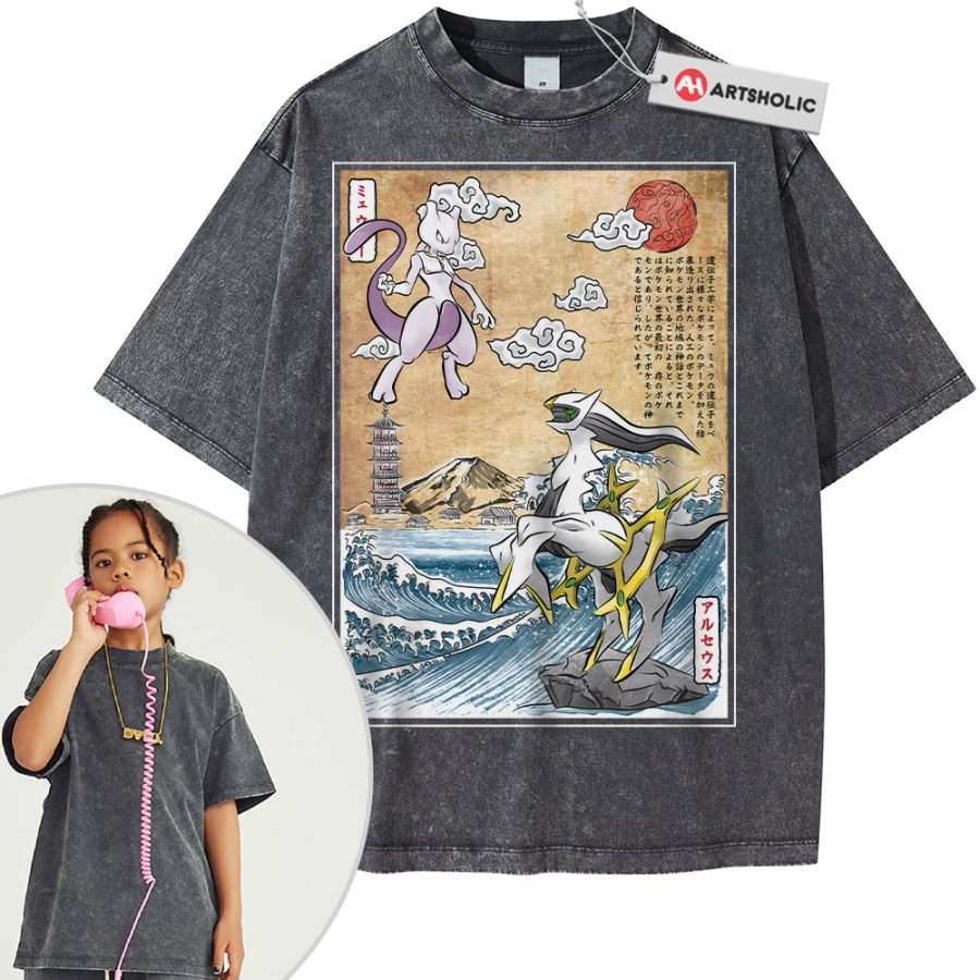Arceus vs Mewtwo Shirt For Kids, Pokemon Shirt For Kids, Anime Shirt For Kids, Vintage Tee For Kids - Image 11