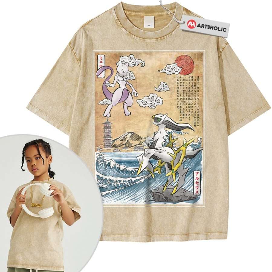 Arceus vs Mewtwo Shirt For Kids, Pokemon Shirt For Kids, Anime Shirt For Kids, Vintage Tee For Kids - Image 7