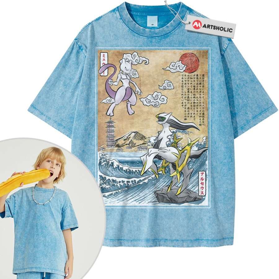 Arceus vs Mewtwo Shirt For Kids, Pokemon Shirt For Kids, Anime Shirt For Kids, Vintage Tee For Kids - Image 8