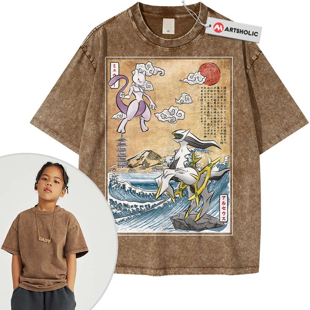Arceus vs Mewtwo Shirt For Kids, Pokemon Shirt For Kids, Anime Shirt For Kids, Vintage Tee For Kids