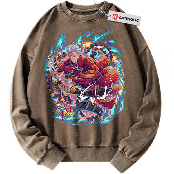 Alternative view of Archer Sweatshirt, Fate Series Sweatshirt, Anime Sweatshirt, Vintage Sweatshirt