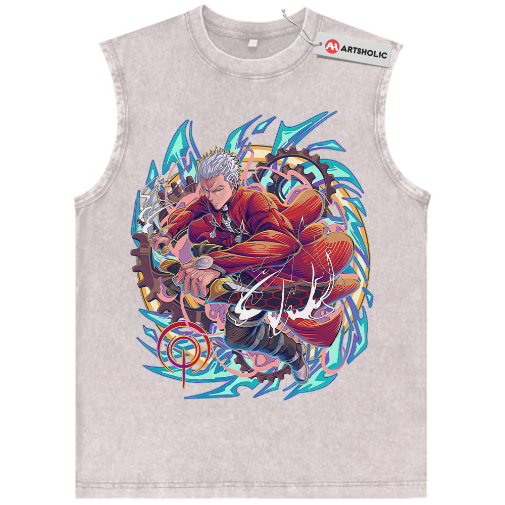 Alternative view of Archer Tank Top, Fate Series Tank Top, Anime Tank Top, Vintage Tank Top