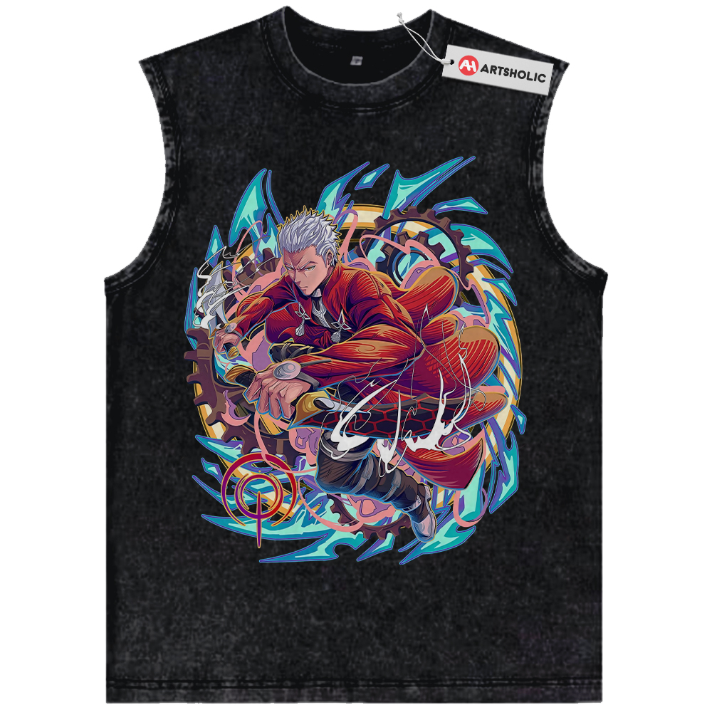 Archer Tank Top, Fate Series Tank Top, Anime Tank Top, Vintage Tank Top