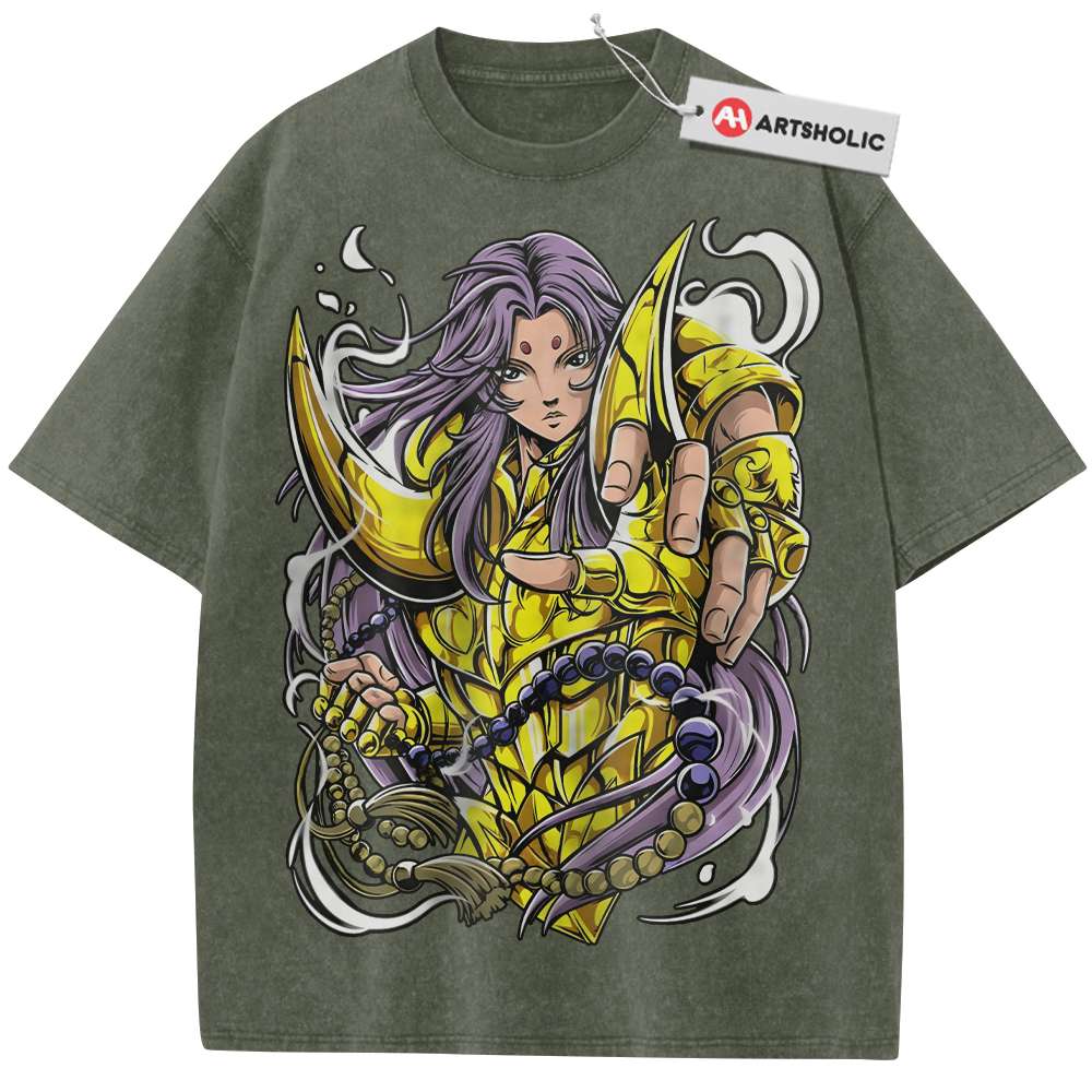 Alternative view of Aries Mu Shirt, Saint Seiya Shirt, Anime Shirt, Vintage Tee