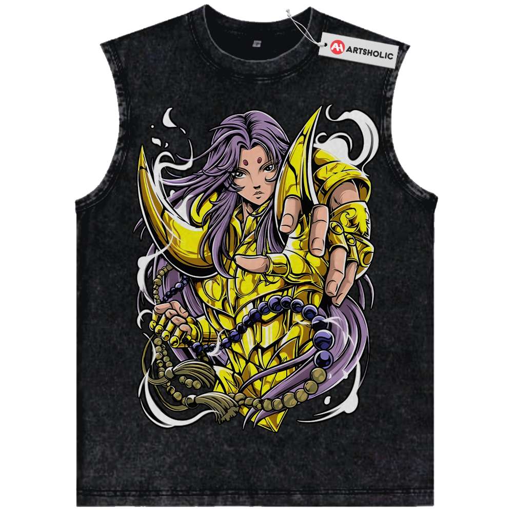Aries Mu Tank Top, Saint Seiya Tank Top, Anime Tank Top, Vintage Tank Top