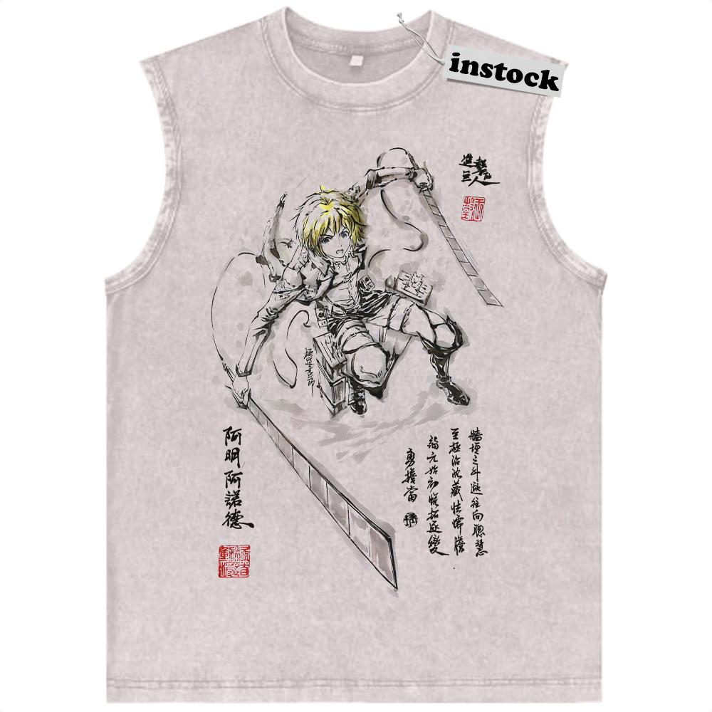 Armin Arlert Tank Top, Attack On Titan, AOT Tank Top, Anime Tank Top, Vintage Tank Top