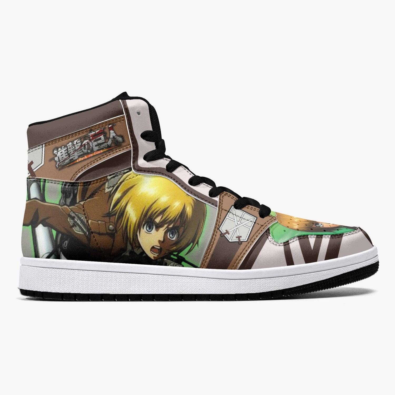 Armin Arlert Training Corps Shingeki no Kyojin Custom Sneaker Mid 1 Basketball Shoes - Otaku Hall