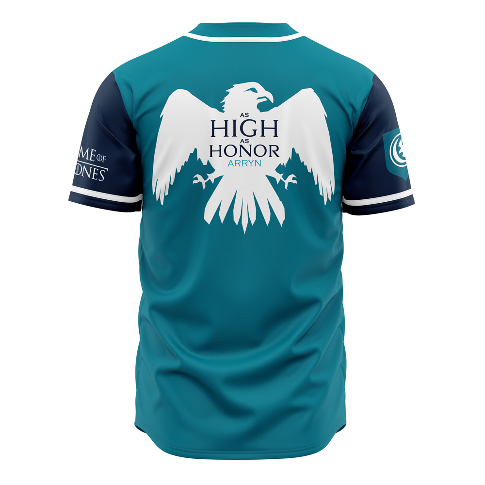Alternative view of Arryns of Eyrie Game of Thrones Baseball Jersey