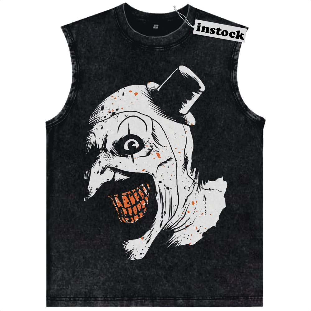 Art the Clown Tank Top, Terrifier Tank Top, Halloween Tank Top, Horror Movie Tank Top, Vintage Tank Top