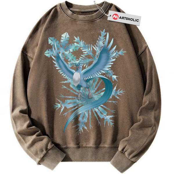 Alternative view of Articuno Sweatshirt, Pokemon Sweatshirt, Anime Sweatshirt, Vintage Sweatshirt