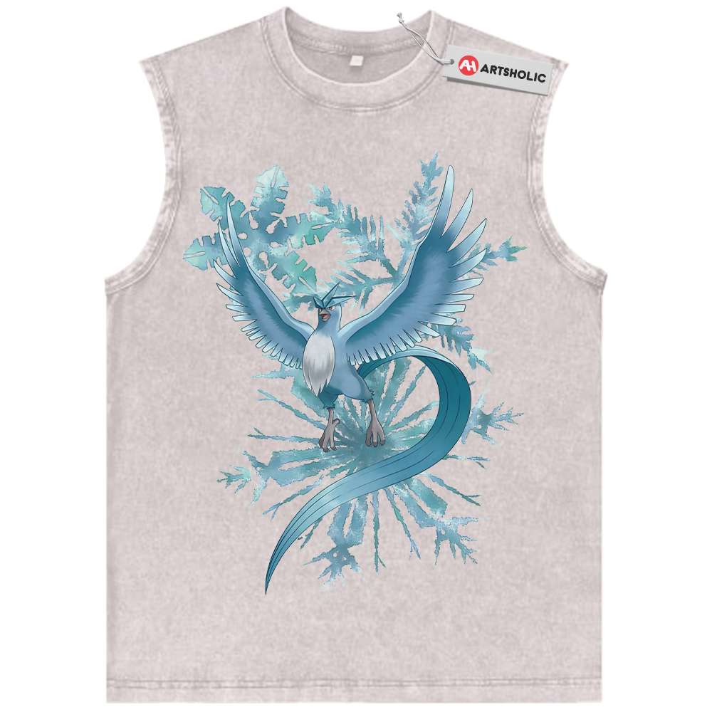 Alternative view of Articuno Tank Top, Pokemon Tank Top, Anime Tank Top, Vintage Tank Top
