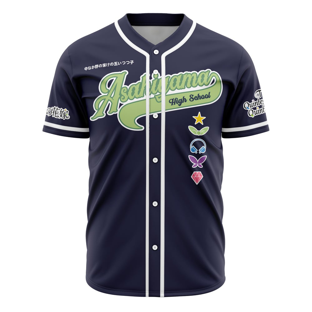 Asahiyama High School The Quintessential Quintuplets Custom Baseball Jersey - Otaku Hall