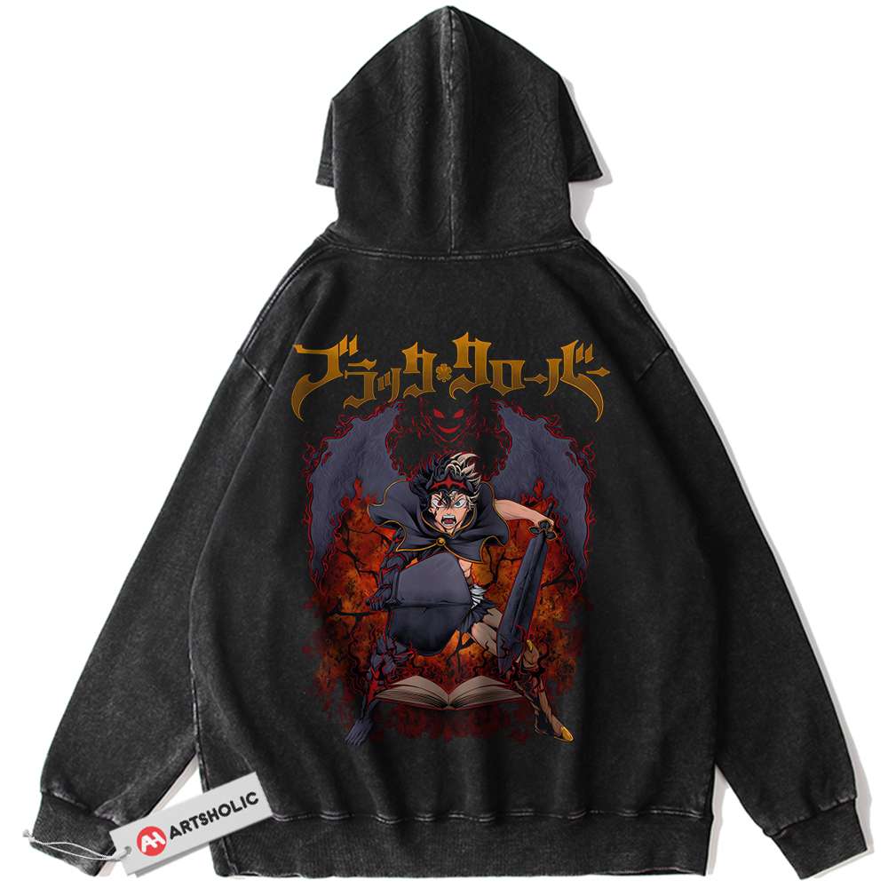 Asta Hoodie, Black Clover Hoodie, Anime Hoodie, Vintage Hoodie