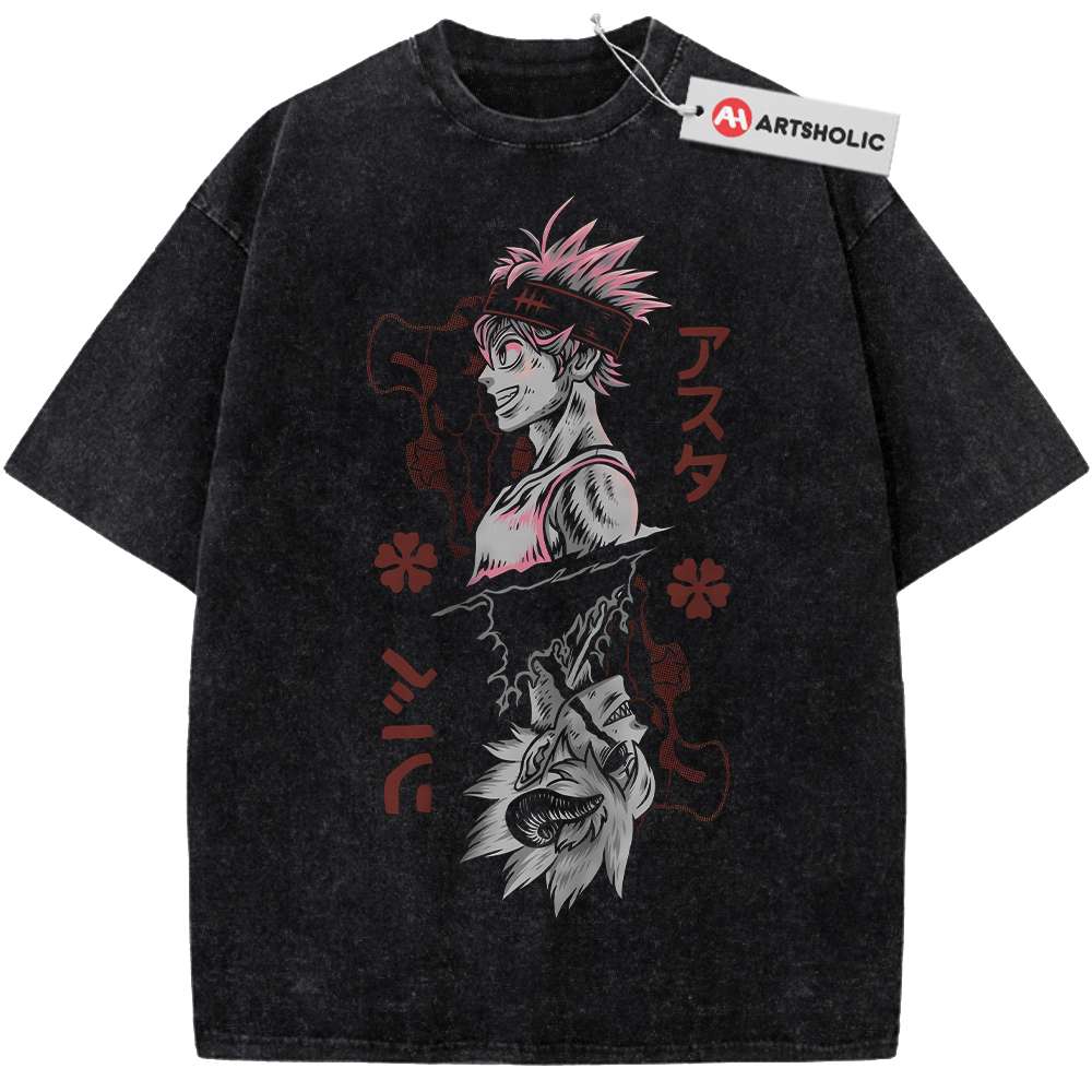 Asta Shirt, Black Clover Shirt, Anime Shirt, Vintage T-Shirt