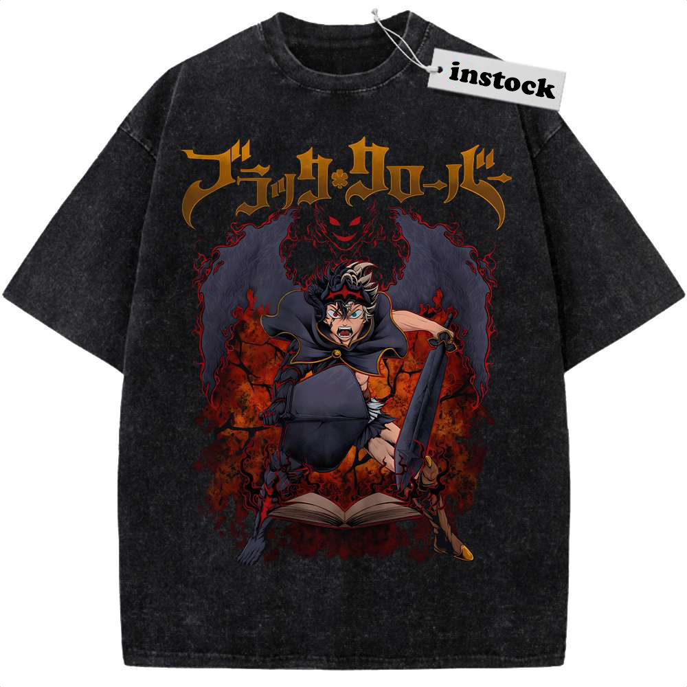 Asta Shirt, Black Clover Shirt, Anime Shirt, Vintage T-Shirt
