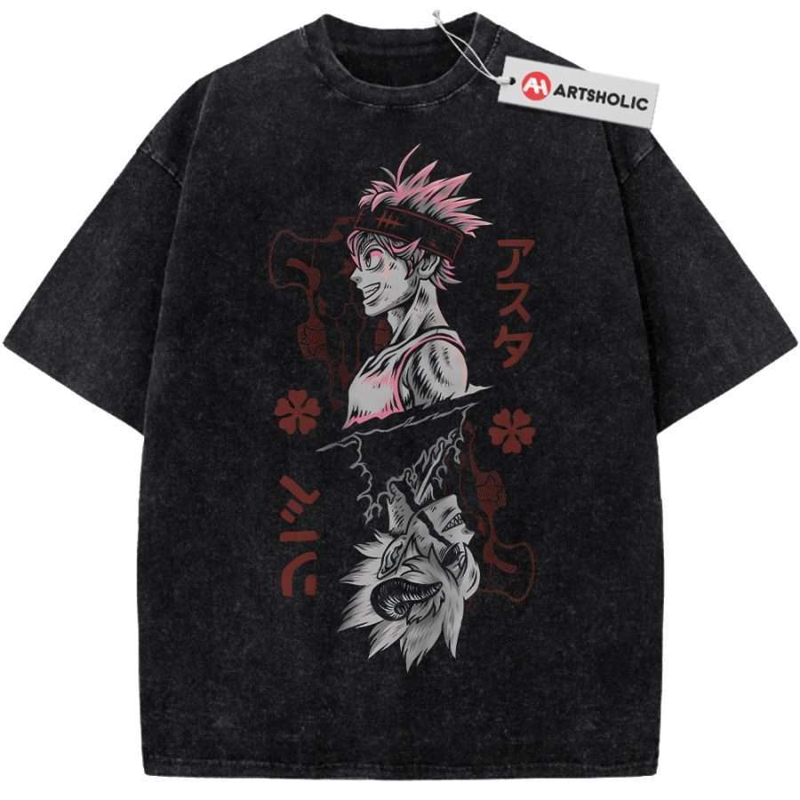 Alternative view of Asta Shirt, Black Clover Shirt, Anime Shirt, Vintage T-Shirt