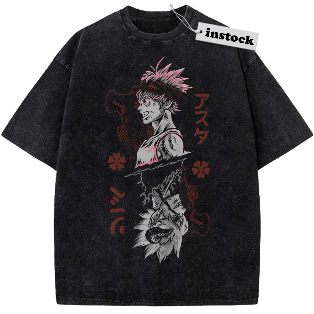 Asta Shirt, Black Clover Shirt, Anime Shirt, Vintage T-Shirt