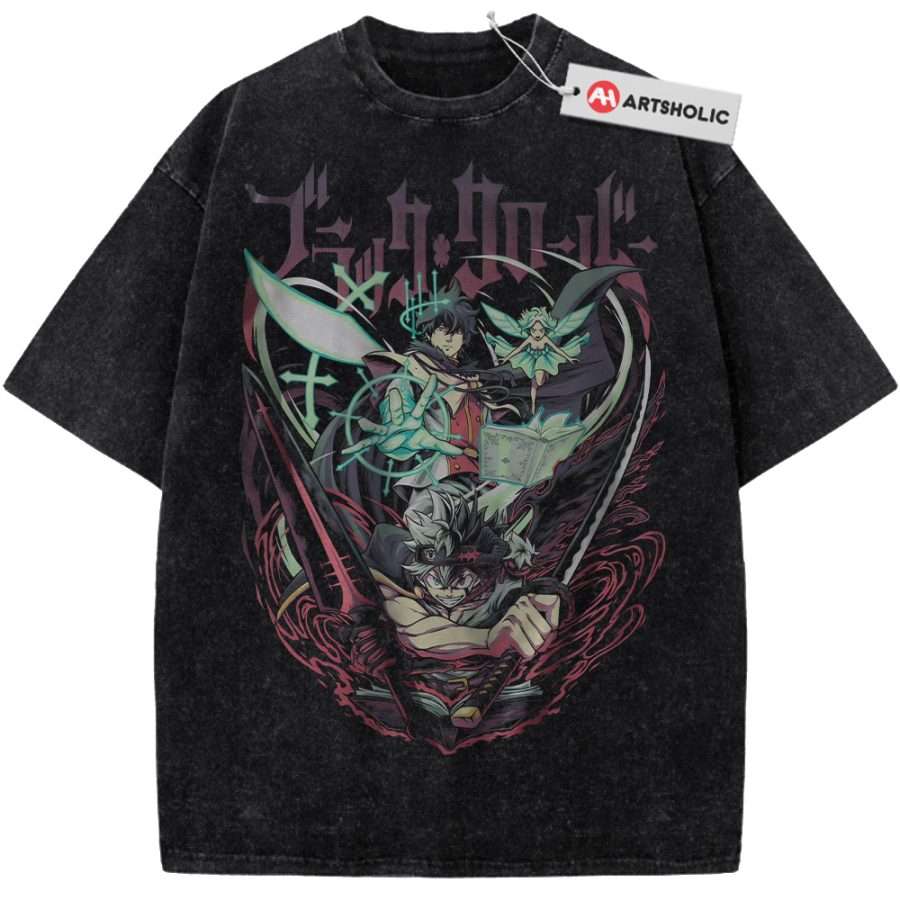 Alternative view of Asta Shirt, Yuno Grinberryall Shirt, Black Clover Shirt, Anime Shirt, Vintage T-Shirt