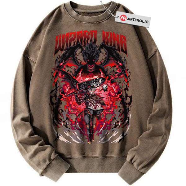 Alternative view of Asta Sweatshirt, Black Clover Sweatshirt, Anime Sweatshirt, Vintage Sweater