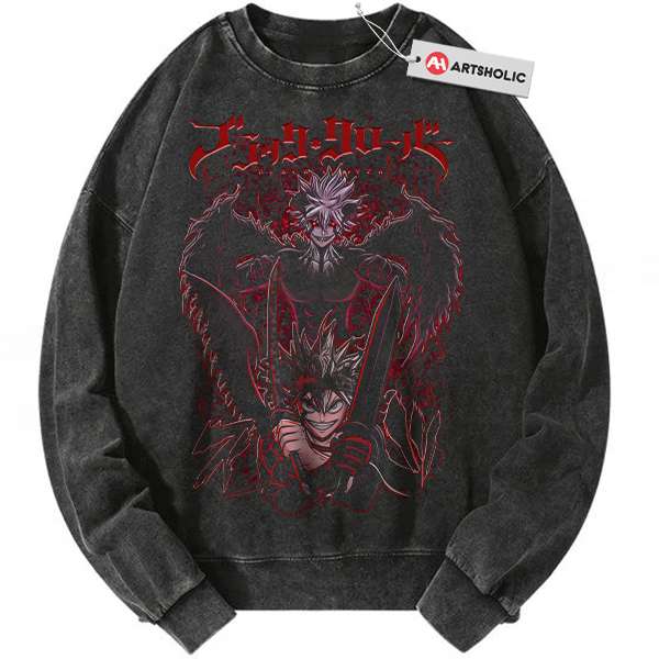 Asta Sweatshirt, Black Clover Sweatshirt, Anime Sweatshirt, Vintage Sweatshirt