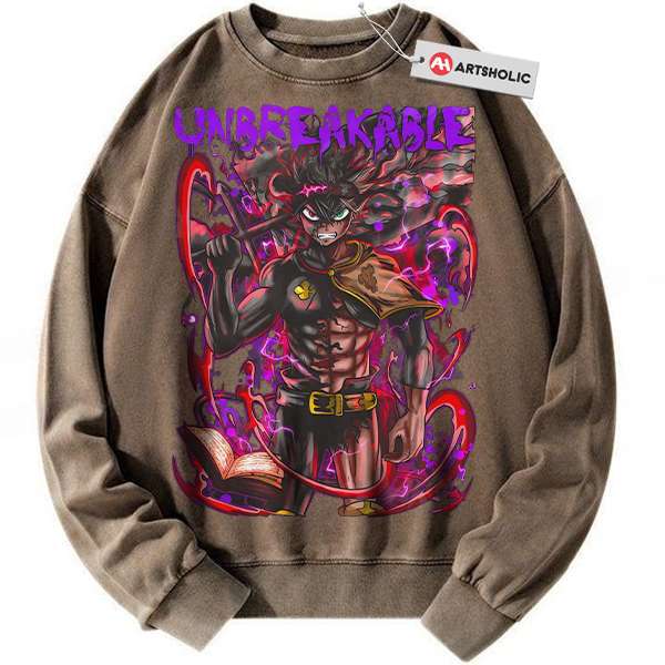 Alternative view of Asta Sweatshirt, Black Clover Sweatshirt, Anime Sweatshirt, Vintage Sweatshirt